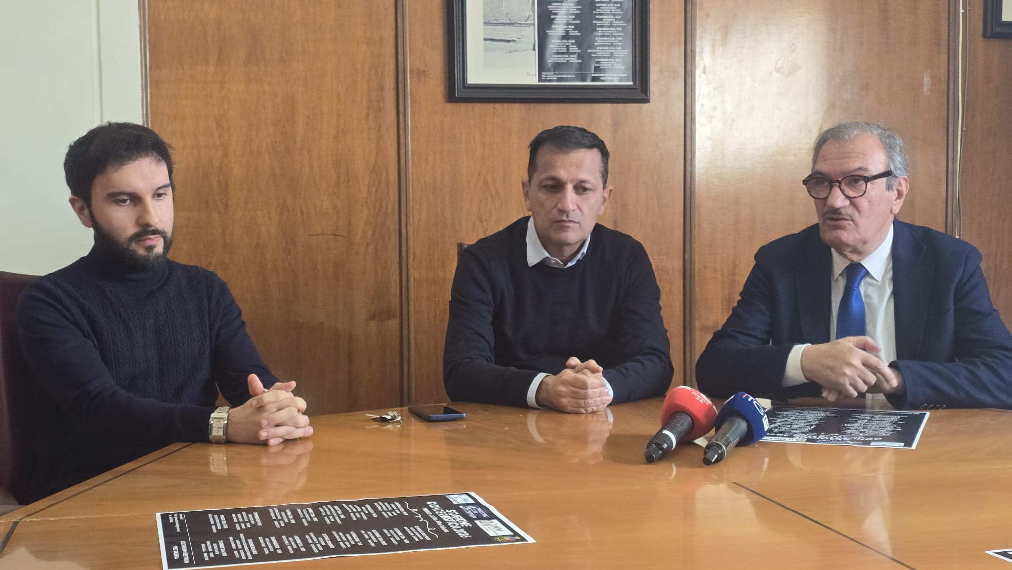 Da sinistra Andrea Brissa, Stefano Soriano ed Enzo Romeo